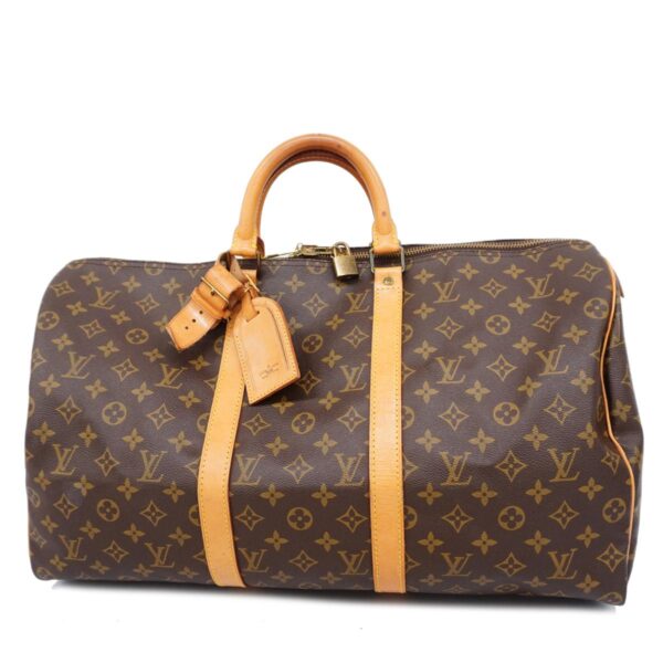 1240001050928 1 Louis Vuitton Monogram Keepall 50 Bag Brown