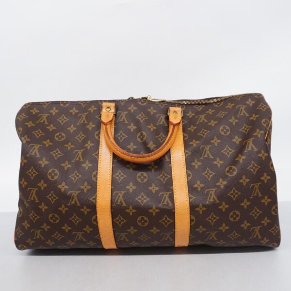 1240001050928 15 Louis Vuitton Monogram Keepall 50 Bag Brown