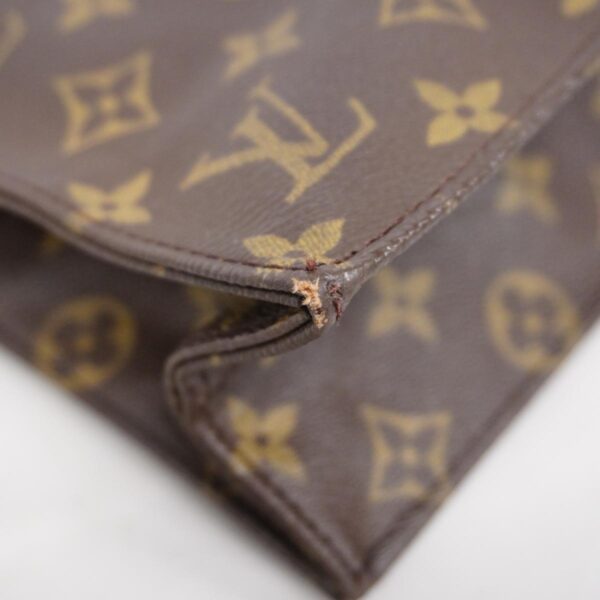 1240001050930 15 Louis Vuitton Monogram Sac Plat Tote Bag Brown