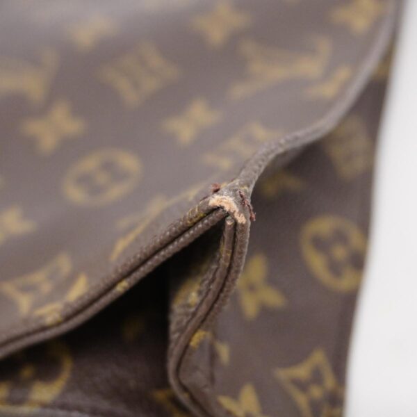 1240001050930 16 Louis Vuitton Monogram Sac Plat Tote Bag Brown