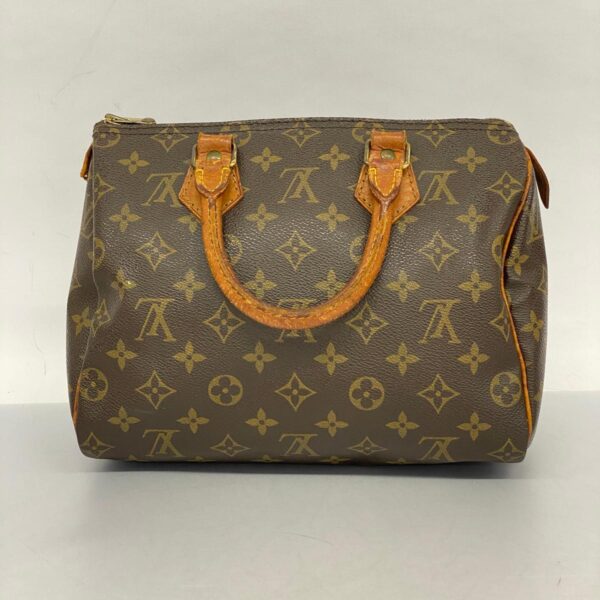 1240001050941 12 Louis Vuitton Monogram Speedy 25 Handbag Brown