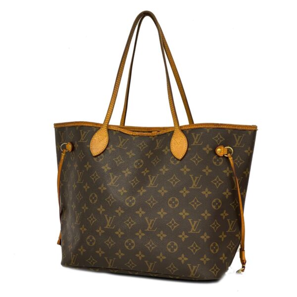 1240001050942 1 Louis Vuitton Monogram Neverfull MM Tote Bag Brown