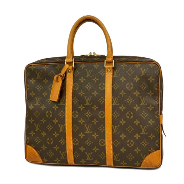 1240001050943 1 Louis Vuitton Monogram Porte de Cumain Voyage Briefcase Brown