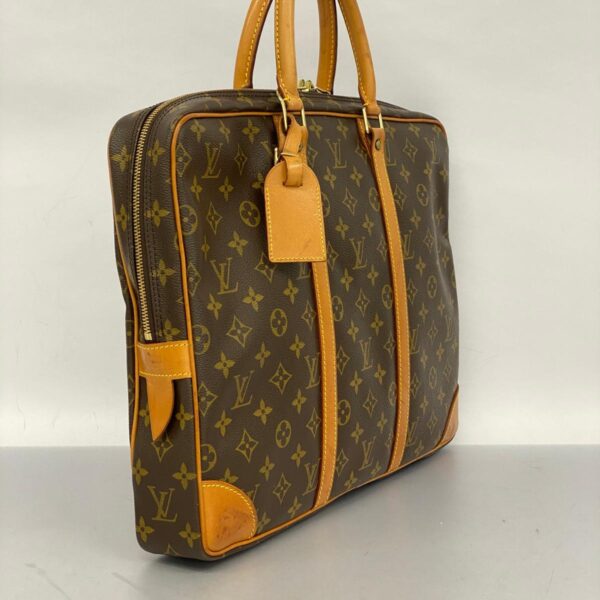 1240001050943 2 Louis Vuitton Monogram Porte de Cumain Voyage Briefcase Brown