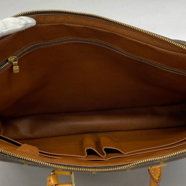 1240001050943 4 Louis Vuitton Monogram Porte de Cumain Voyage Briefcase Brown