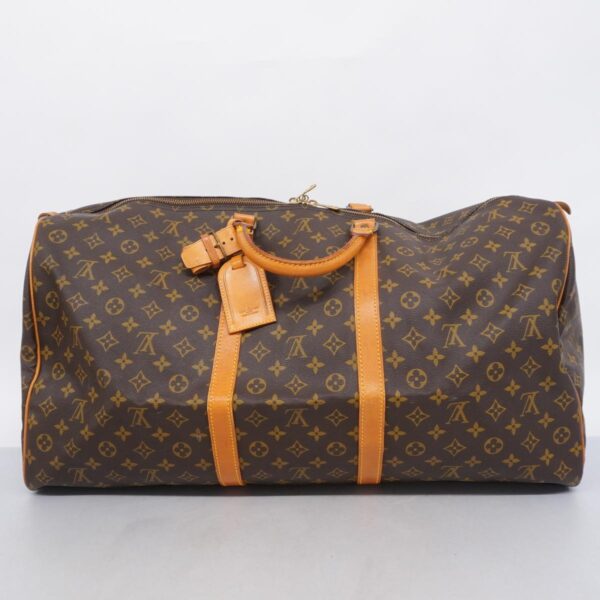 1240001050950 14 Louis Vuitton Monogram Keepall 60 Bag Brown