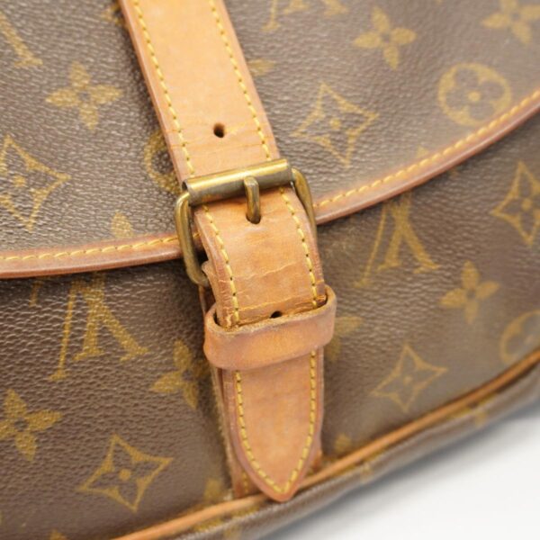 1240001051015 13 Louis Vuitton Monogram Saumur 35 Shoulder Bag Brown