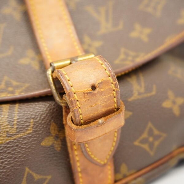 1240001051015 15 Louis Vuitton Monogram Saumur 35 Shoulder Bag Brown