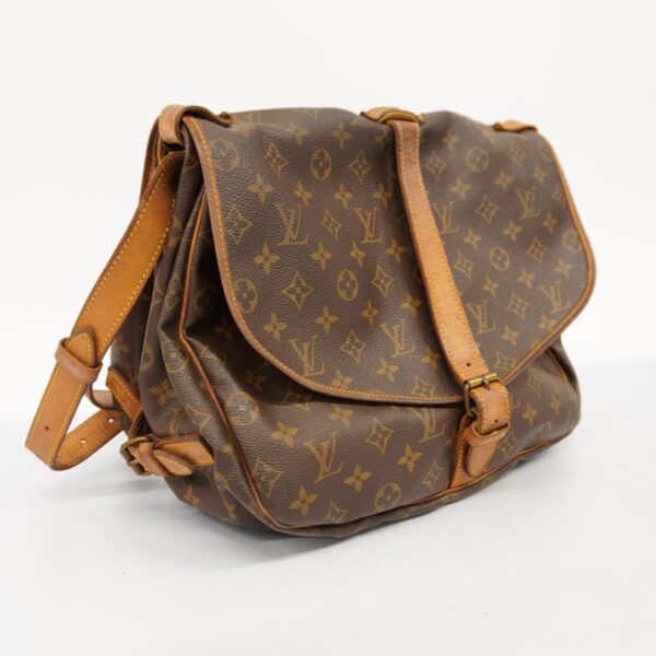 1240001051015 2 Louis Vuitton Monogram Saumur 35 Shoulder Bag Brown