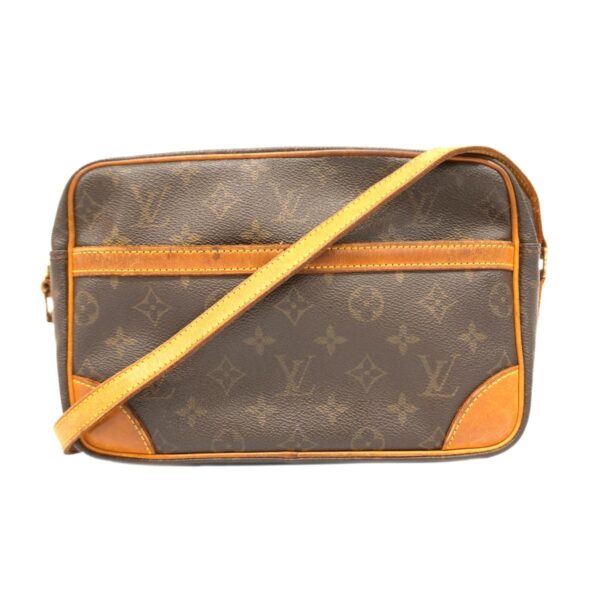 1240001051016 1 Louis Vuitton Monogram Trocadero 27 Shoulder Bag Brown