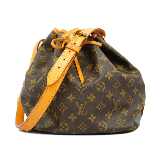 1240001051023 1 Louis Vuitton Monogram Petit Noe Shoulder Bag Brown