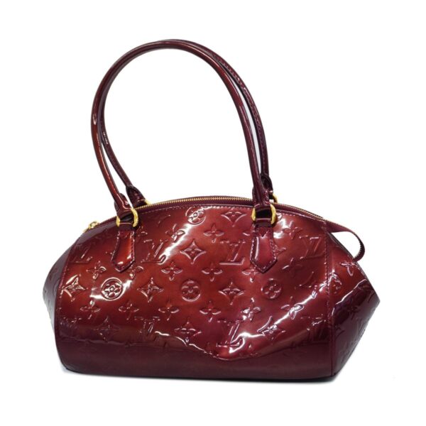 1240001051027 1 Louis Vuitton Vernis Sherwood PM Shoulder Bag Rouge Fauvist