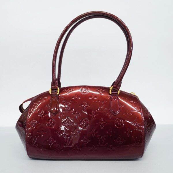 1240001051027 15 Louis Vuitton Vernis Sherwood PM Shoulder Bag Rouge Fauvist