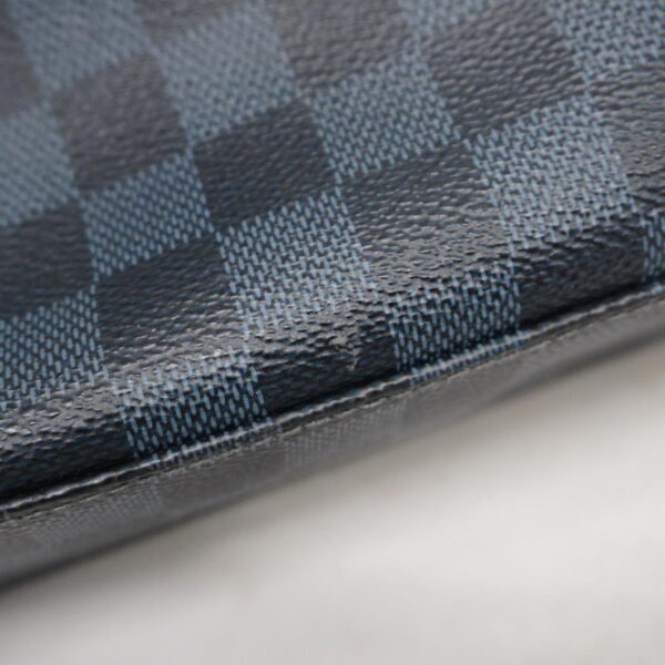 1240001051044 11 Louis Vuitton Porte de Cumandour Damier Cobalt Bag Black Blue