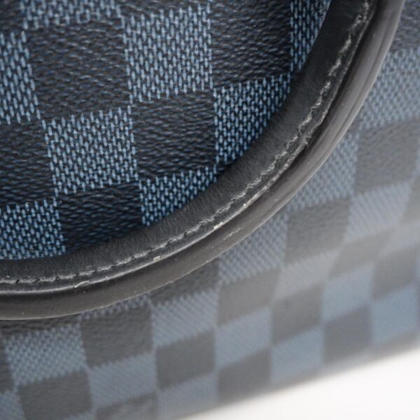 1240001051044 12 Louis Vuitton Porte de Cumandour Damier Cobalt Bag Black Blue