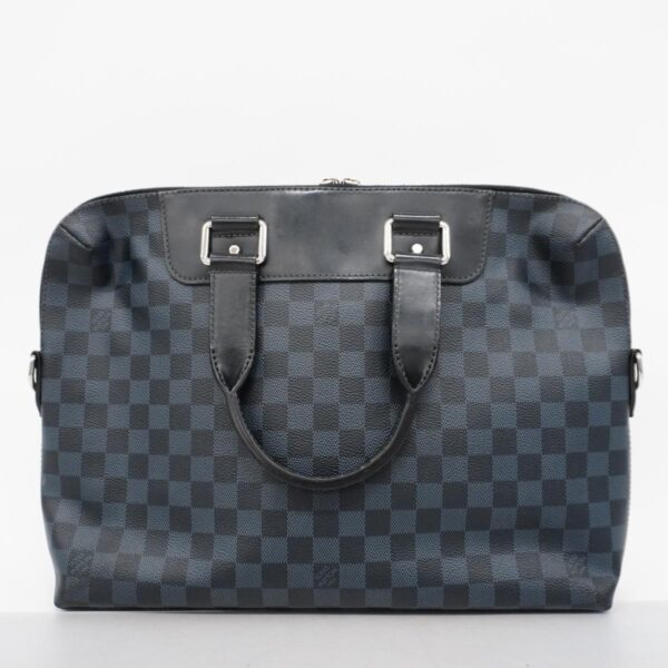 1240001051044 17 Louis Vuitton Porte de Cumandour Damier Cobalt Bag Black Blue