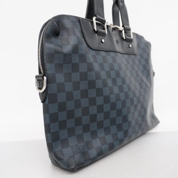 1240001051044 2 Louis Vuitton Porte de Cumandour Damier Cobalt Bag Black Blue