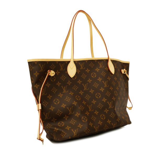 1240001051048 2 Louis Vuitton Neverfull MM Monogram Tote Bag Brown