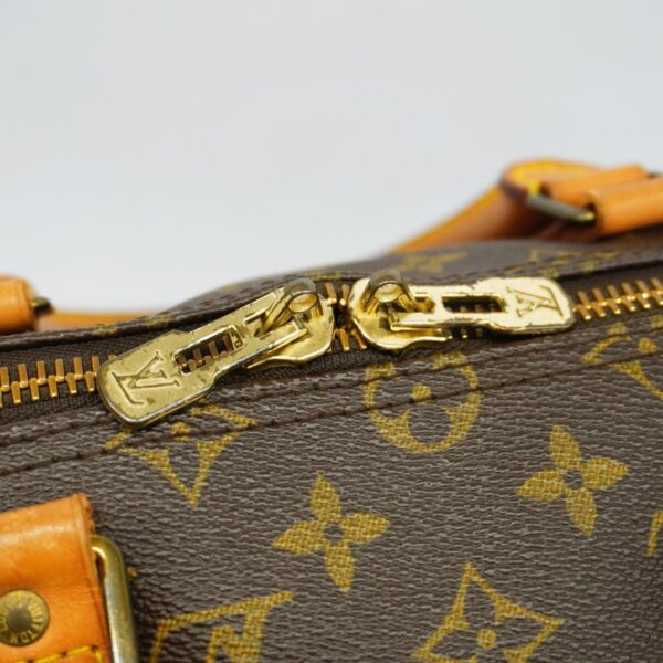 1240001051056 13 Louis Vuitton Keepall Bandouliere 50 Monogram Bag Brown