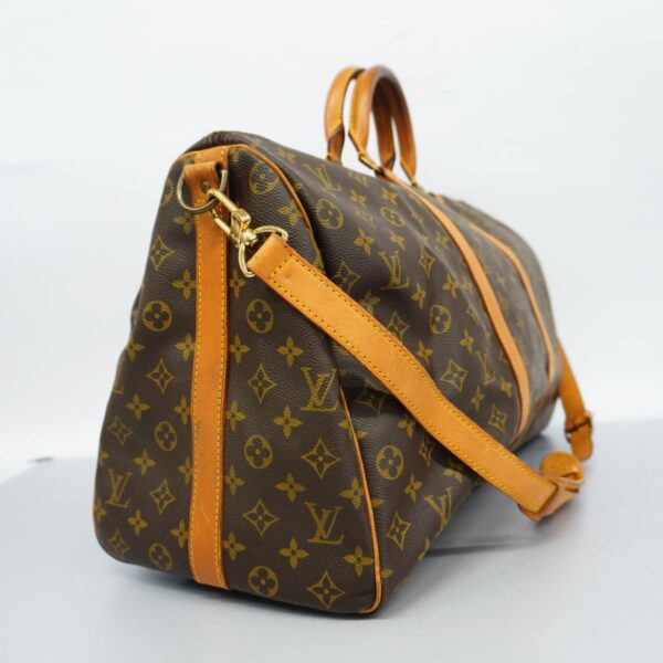 1240001051056 2 Louis Vuitton Keepall Bandouliere 50 Monogram Bag Brown