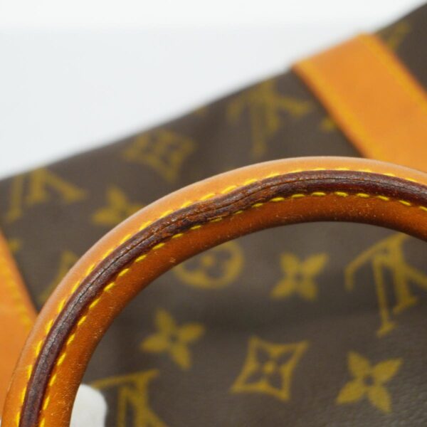 1240001051056 8 Louis Vuitton Keepall Bandouliere 50 Monogram Bag Brown