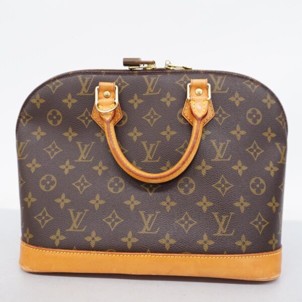 1240001051078 15 Louis Vuitton Alma Monogram Handbag Brown