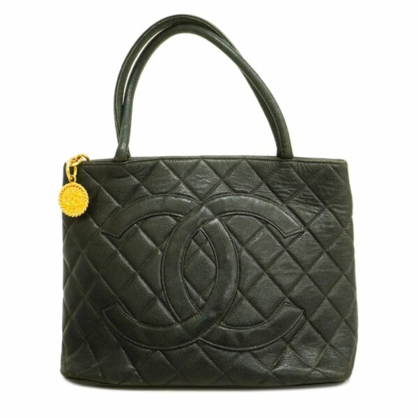 1240001051085 1 Chanel Caviar Skin Tote Bag Black