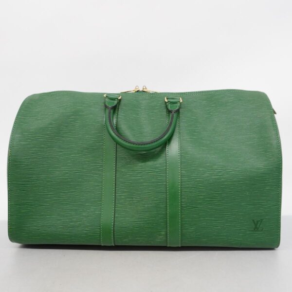 1240001051097 18 Louis Vuitton Keepall 45 Epi Bag Borneo Green