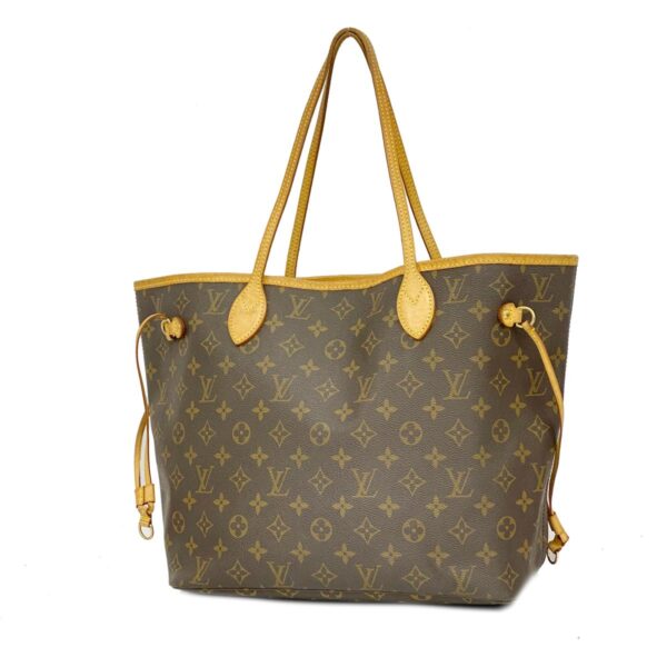 1240001051105 1 1 Louis Vuitton Neverfull MM Monogram Tote Bag Brown