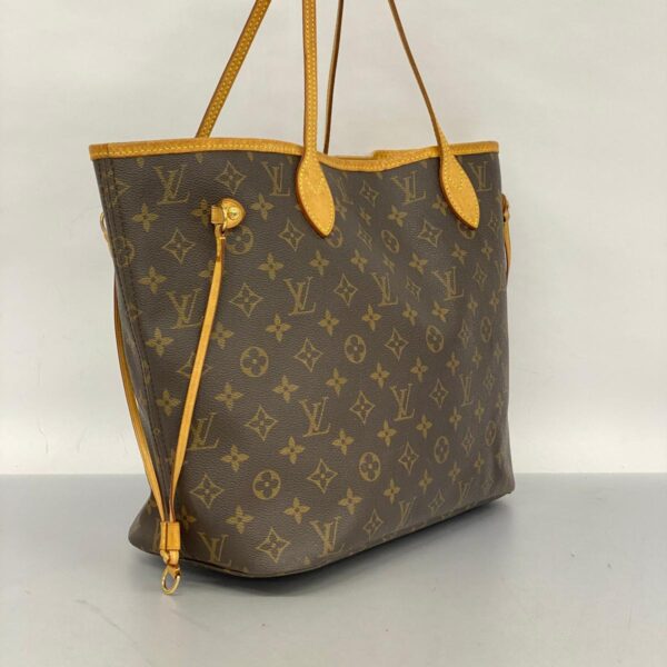 1240001051105 2 1 Louis Vuitton Neverfull MM Monogram Tote Bag Brown