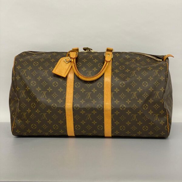 1240001051118 14 Louis Vuitton Keepall 55 Monogram Bag Brown