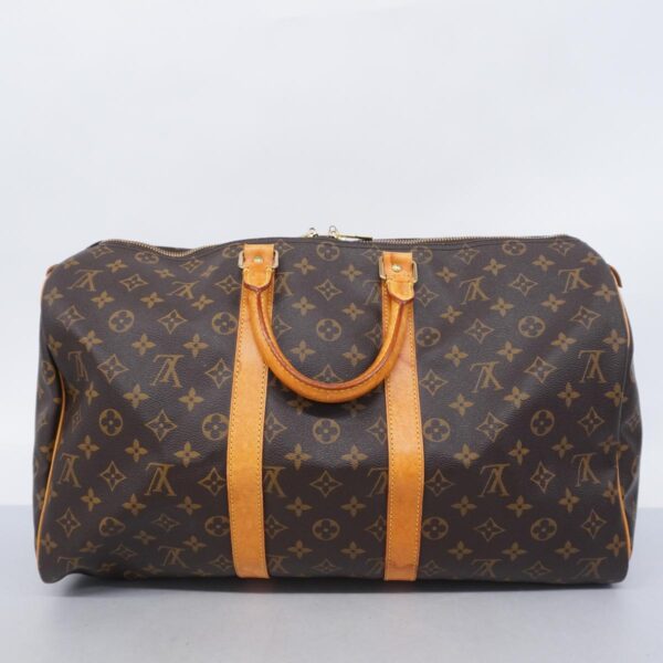 1240001051127 12 Louis Vuitton Keepall 45 Monogram Bag Brown