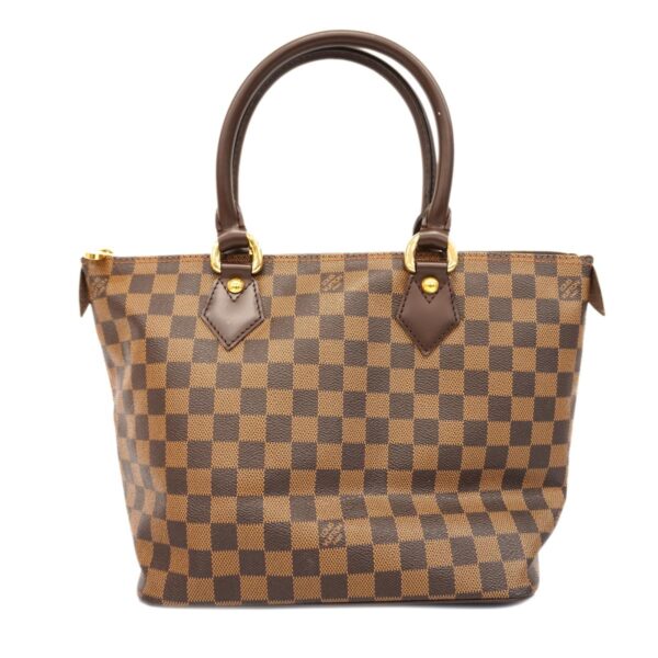 1240001051133 1 Louis Vuitton Saleya PM Damier Tote Bag Ebene