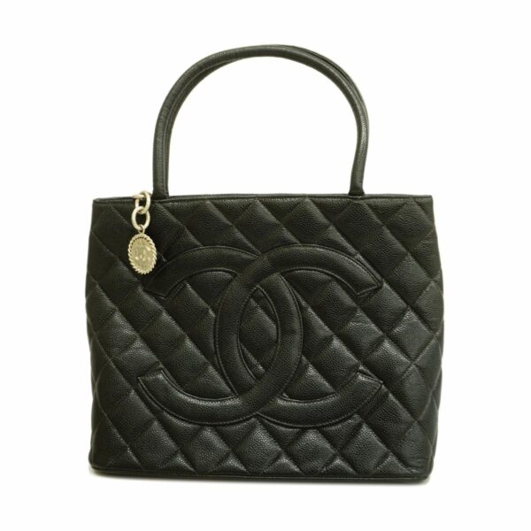 1240001051157 1 Chanel Caviar Skin Tote Bag Black