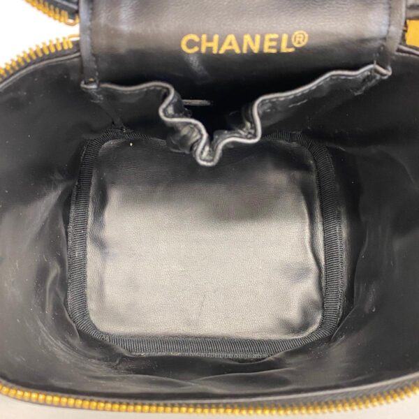 1240001051175 4 Chanel Bicolore Lambskin Vanity Bag Black