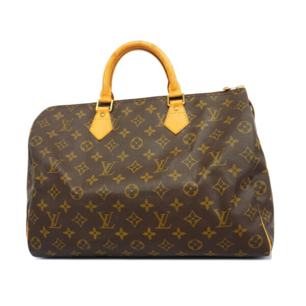 1240001051193 1 Louis Vuitton Speedy 35 Monogram Handbag Brown