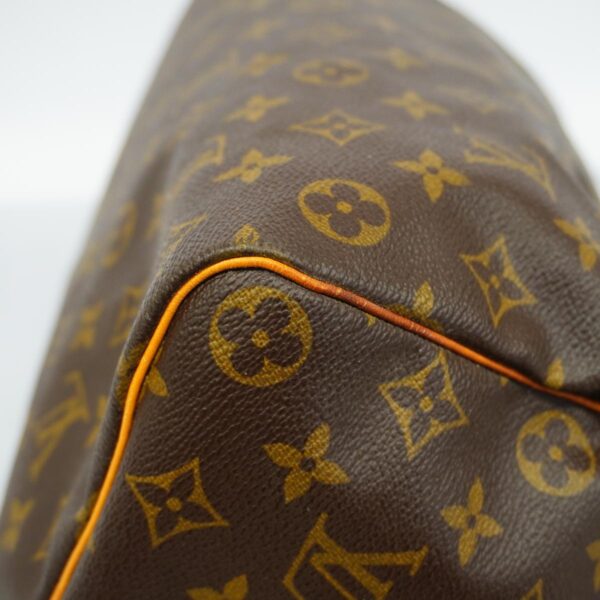 1240001051193 11 Louis Vuitton Speedy 35 Monogram Handbag Brown