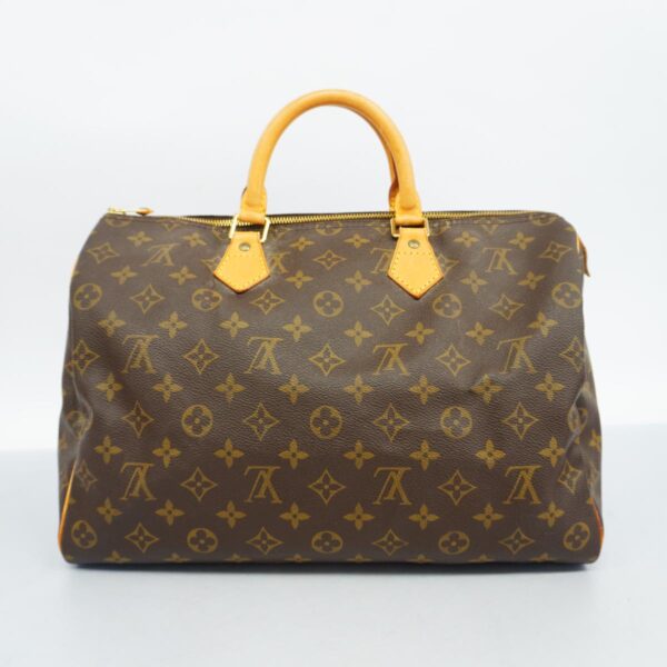 1240001051193 15 Louis Vuitton Speedy 35 Monogram Handbag Brown