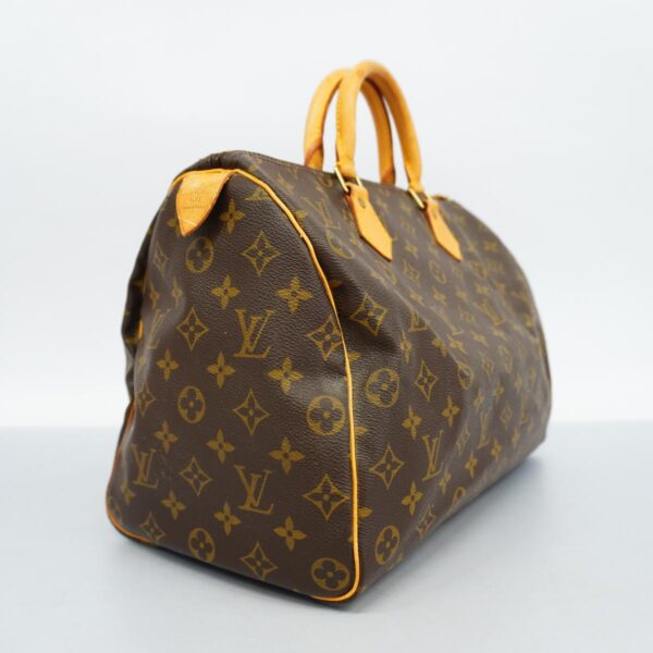 1240001051193 2 Louis Vuitton Speedy 35 Monogram Handbag Brown