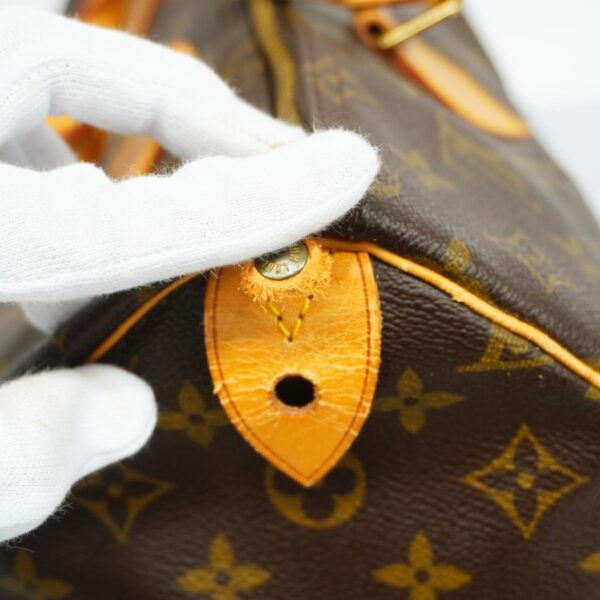 1240001051193 8 Louis Vuitton Speedy 35 Monogram Handbag Brown