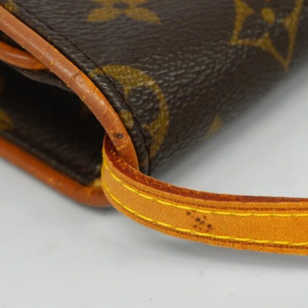 1240001051196 11 Louis Vuitton Pochette Twin GM Monogram Shoulder Bag Brown