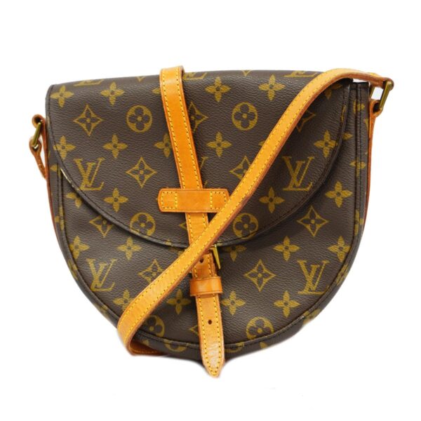 1240001051197 1 Louis Vuitton Chanti MM Monogram Shoulder Bag Brown