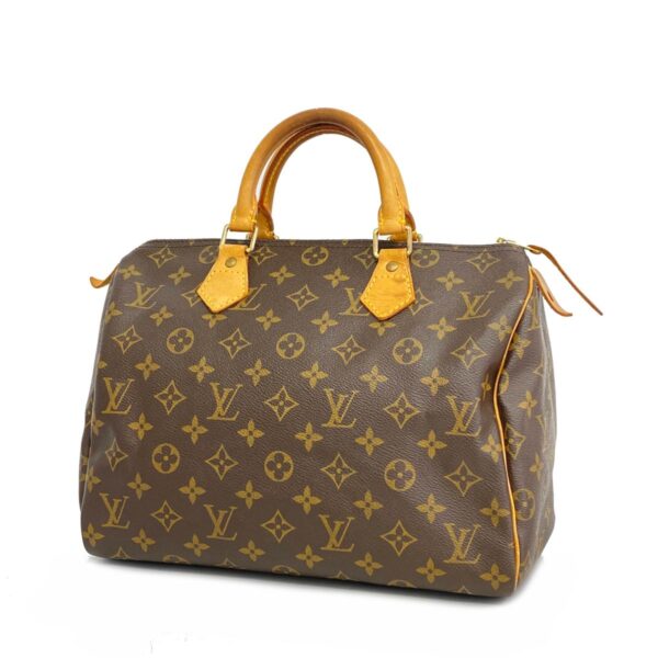 1240001051213 1 Louis Vuitton Speedy 30 Monogram Handbag Brown