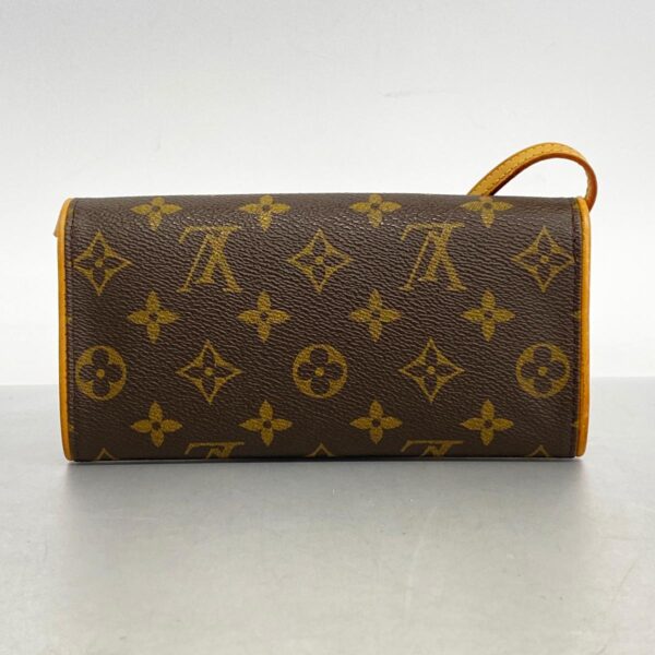 1240001051217 14 Louis Vuitton Pochette Twin PM Monogram Shoulder Bag Brown