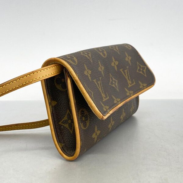 1240001051217 2 Louis Vuitton Pochette Twin PM Monogram Shoulder Bag Brown