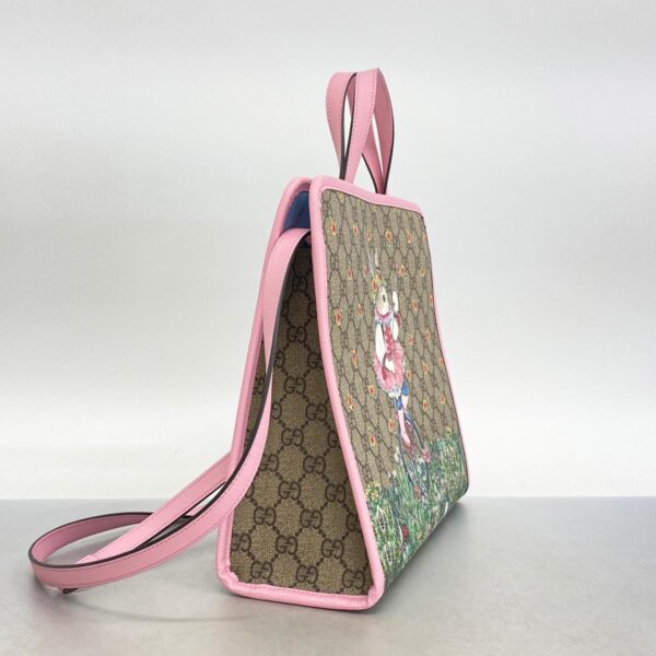 1240001051245 2 Gucci Handbag GG Supreme Yuko Higuchi Pink Beige