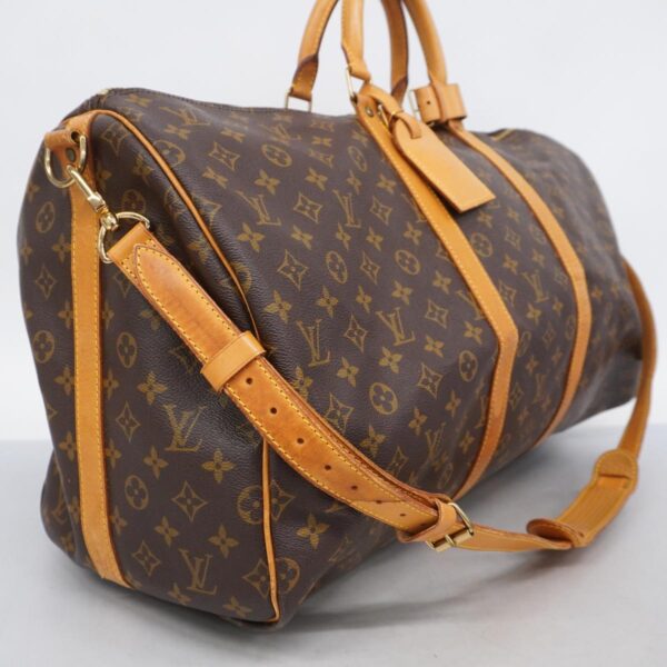 1240001051246 2 Louis Vuitton Keepall Bandouliere 55 Monogram Bag Brown