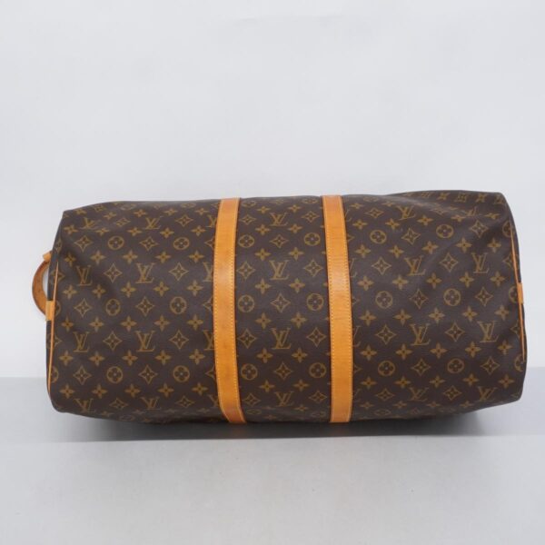 1240001051246 3 Louis Vuitton Keepall Bandouliere 55 Monogram Bag Brown