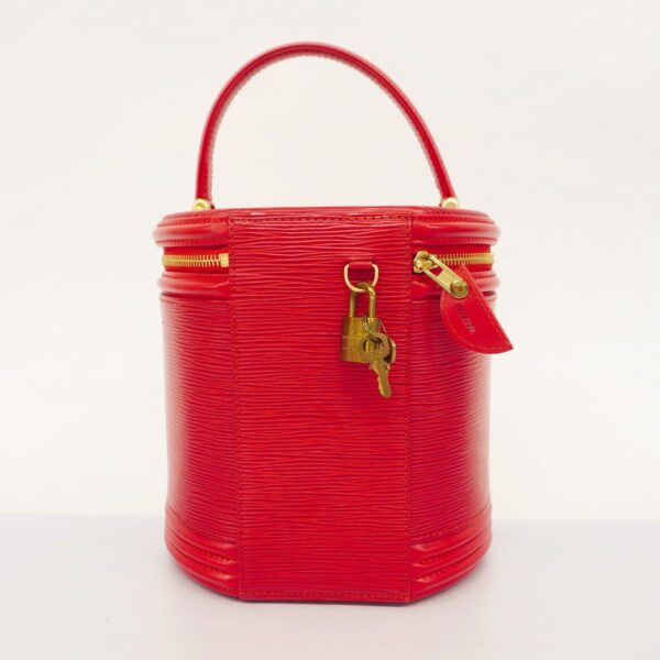 1240001051278 9 Louis Vuitton Cannes Epi Handbag Castilian Red