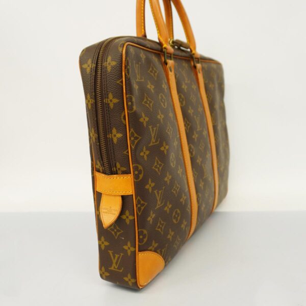 1240001051282 2 Louis Vuitton Porte de Cumin Voyage Monogram Briefcase Brown